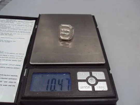 Мужской перстень кольцо печатка зодиак Рыбы гороскоп серебро Украина вес 10,47 г размер 20,5 №15144 Продаж