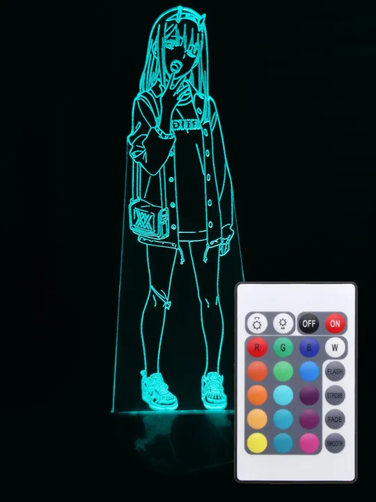 Акриловий світильник-нічник з пультом 16 кольорів Зеро Ту 3 tty-n000826 Ціна