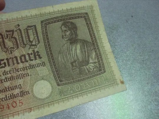 банкнота 20 марок 1939 германия №203 Де купити