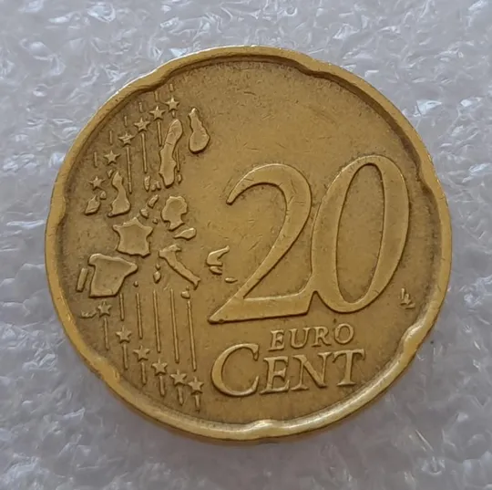 Купити (3019) 20 євроцентів 2002 Італія (20 евроцентов 2002 Италия)