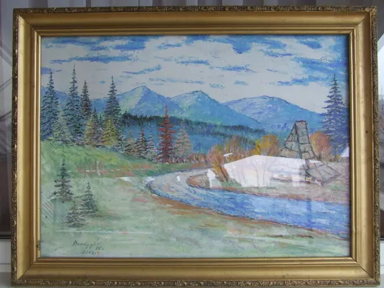 Закарпатская школа  Ердели Бокшая  КОЦКА А .  раз.90х70 см.     также много другого. Продаж