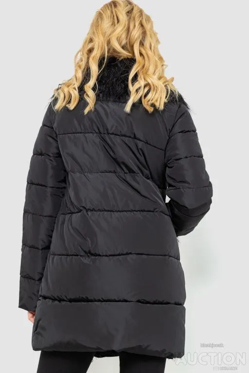 Куртка женская однотонная, цвет черный, 235R5068 Продаж