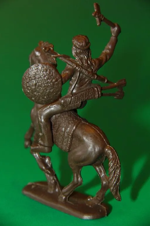 Купити ІНДІАНЕЦЬ АПАЧ НА КОНІ з набору №1203 индеец ATLANTIC 60мм