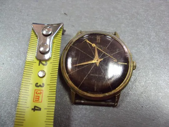 Наручные часы Prim 17 камней Чехословакия корпус позолота Ау20 Prim Plaque G20 не на ходу №11975 Ціна