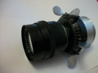 фото, Объектив Юпитер-11, 4/135 , кинокамера Конвас [редкий. чистые линзы]