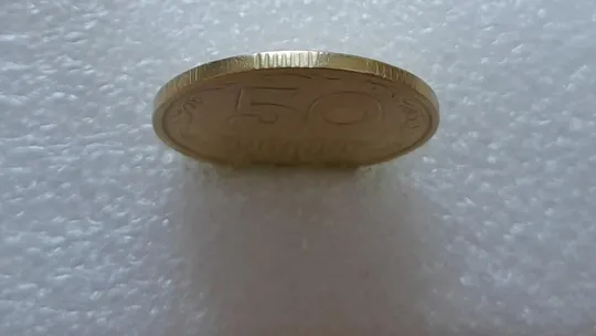 (2810) 50 копійок 1992 1ААк зміщення зображення на реверсі (50 копеек 1992 1ААк брак) Де купити