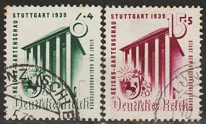 фото, 1939 - Рейх - Садова виставка в Штутгарті Mi.692-93  _9.0 €