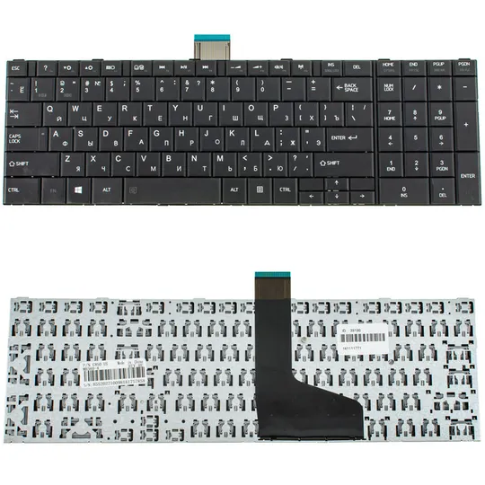Купити Клавіатура для ноутбука TOSHIBA (C850, C855, C870, C875) rus, black