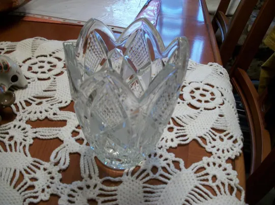 Ваза Хрустальная СССР, 1960-е годы с лепестками [цена- мин] отличное состояние Ціна