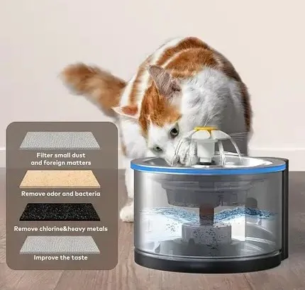 Фонтан-поїлка для тварин Aonboy SUS304 2.5 L(22) Ціна