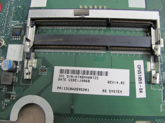 93-28 материнська плата РОБОЧА 6050A2595201   для  FUJITSU A544 оригінал Характеристики