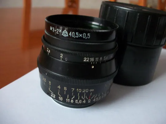 Объектив Юпитер-8, М-39 [черный] Мade in USSR, No-0127384, светофильтр, футляр Цена- мин Ціна