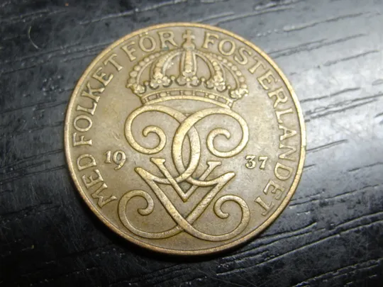 Купити 5 оре 1937 Швеція