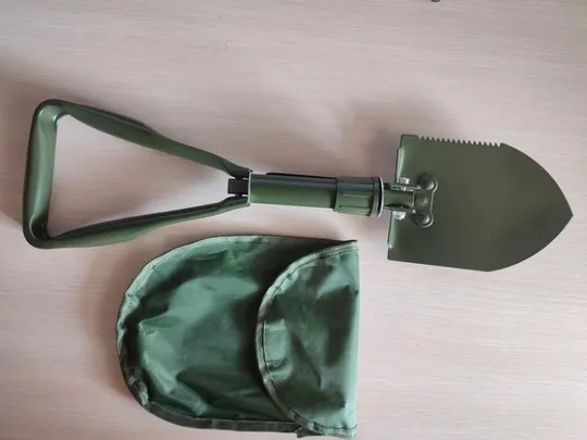 Мини-лопата туристическая компактная складная 4 в 1 З аукціону