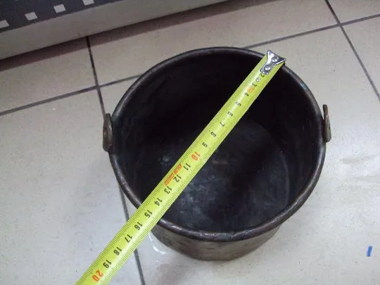 Котелок царский МИСПК герб М.И.С.П.К. 1893 армия Александр III медь высота 14 см, диаметр 15 см №389 З аукціону