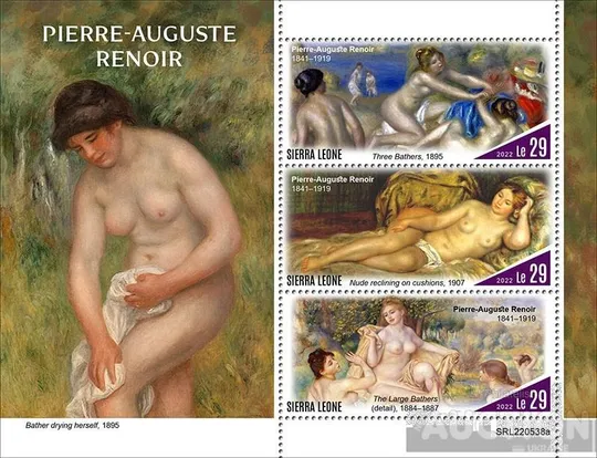 Сьерра Леоне-Живопись-2022.Чистый полный красивый комплект-Блок+М/Лист. MNH. З аукціону