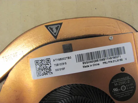 687-12 система охолодження AT165002TB0 01LW150 01LW151 для Lenovo ThinkPad  L580 L590 оригінал Продаж