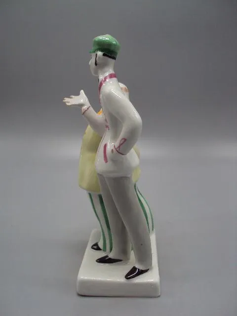 Фигура фарфор статуэтка Киев Толстый и Тонкий из рассказа Чехова высота 18,8 см №14555 Інтернет-аукціон