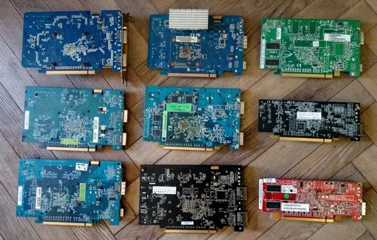 9x разных PCI-E видеокарт Gygabite, ASUS, Radeon, GF 8400, 8600, 6200 256Mb Ціна