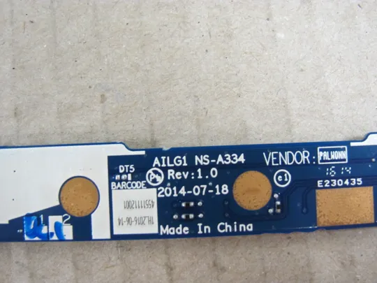 387-14 плата кнопки тачпаду  AILG1 NS-A334 NBX0001AR10  для  LENOVO G70-70 G70-80 B70-70 Z70-80 G70-35  оригінал Продаж