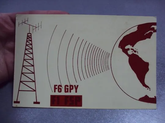 Купити карточка радиообмена QSL франция 1980 №2360