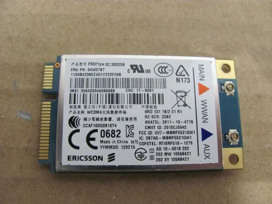 Купити 538-16 3G модем Ericsson F5521gw 60y3279 04W3767 04W3767 для LENOVO T420S T420si T420 E420 T520 W520 X220 X1 L420 L421 L520 T420i оригінал
