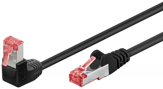 Патч-корд неекранований RJ45 SFTP6  1.0m Goobay (75.05.1543) patch AWG28 1x90° PoE/PoE+ LSOH Ціна