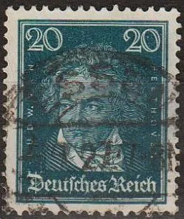 фото, 1926 - Німеччина - Відомі німці - Бетховен 20 Mi.392 _1,50 €