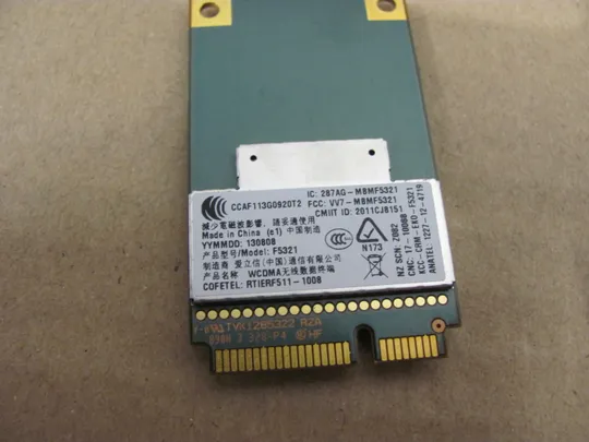 номер0170-14 3G модем Ericsson F5521 0VNJRG   для   Dell Latitude E6230   оригінал Продаж