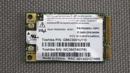 Wi-Fi модуль для ноутбуков Intel WM3945ABG MOW1 802.11a/b/g mini PCI-E card Ціна