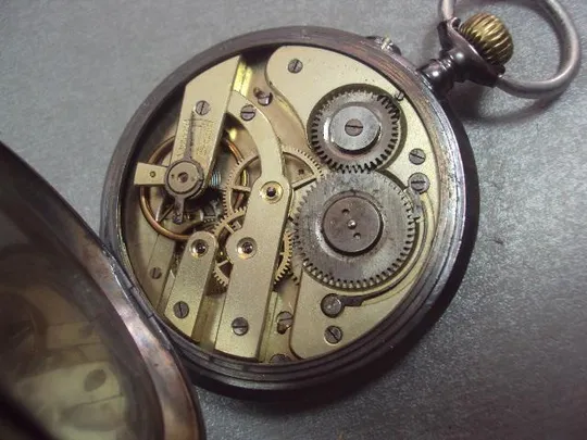 часы карманные Precision серебро 800 проба cylindre 10 rubis №3028 Інтернет-аукціон