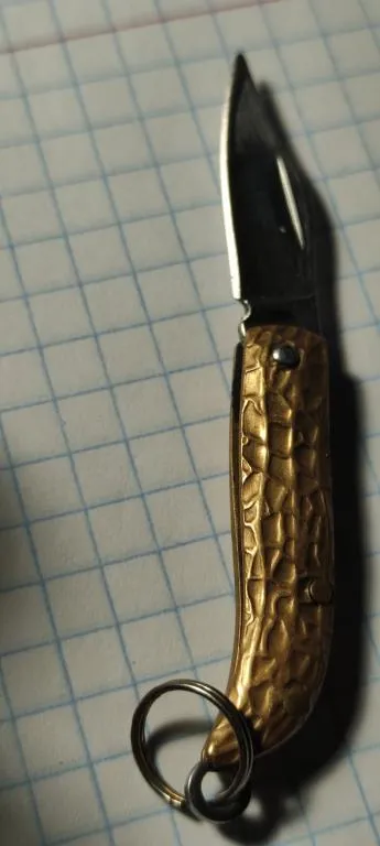 Удобный миниатюрный складной ножик можно повесить на брелок для ключей,  острый nf836 Ціна