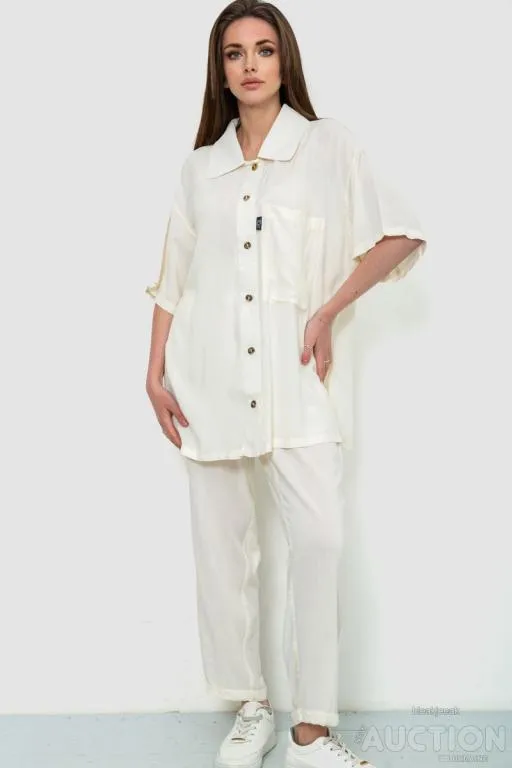 Костюм женский, цвет молочный, 102R5227 Ціна