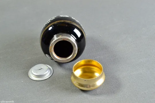 Чайниця банка синя кобальтова скло старе радянське кольорове Вживане З аукціону