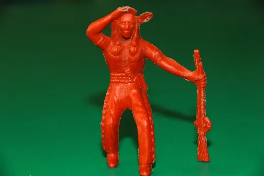 ІНДІАНЕЦЬ ЩО ЙДЕ З РУШНИЦЕЮ индеец TIM-MEE 65-70мм ОРИГІНАЛ США-ФРН Ціна