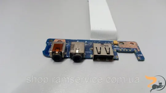 Додаткова плата, USB та audio вихід для ноутбука Packard Bell EasyNote LV11HC, VG70, б/в Ціна