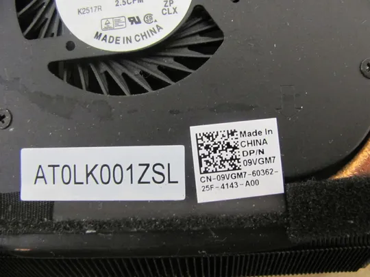 номер0002-1 система охолодження 09VGM7 для Dell Latitude E6330 E6430s оригінал З аукціону