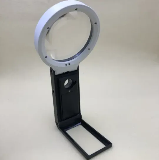 Лупа складна ручна світлодіодна  10X 25X, 6 LED , 2UV (TH7018BD) З аукціону