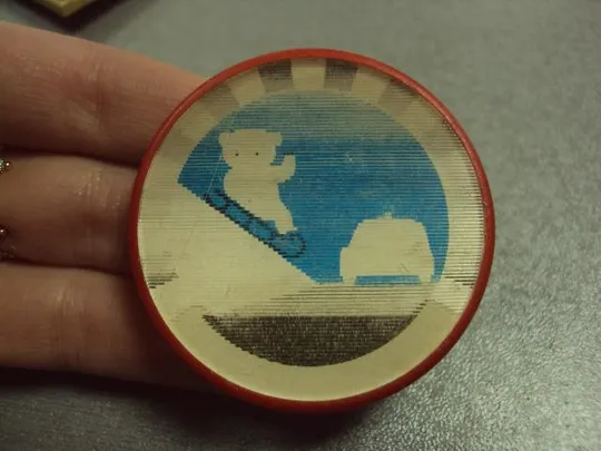 знак детский правила дорожного движения мишка на санках №9615 З аукціону