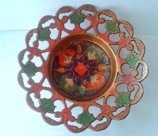 Вінтажна латунна цукерниця,фруктовниця,ручна робота індія Ціна