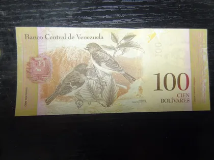 фото, 100 боліварів 2015 UNC Венесуела