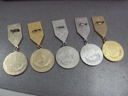 знак медаль быстрее выше сильнее лот 7 шт №10677 Де купити