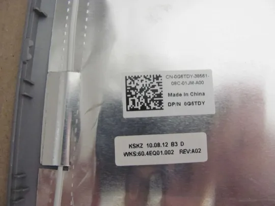 номер0324-20 кришка матриці Кришка дисплея Тильна кришка Корпус матриці Верхня кришка Задня кришка matrix cover   Top Case LCD Cover Rear Lid Back Cover Housing Cabinet 0G6TDY для DELL E5510 оригінал Недорого