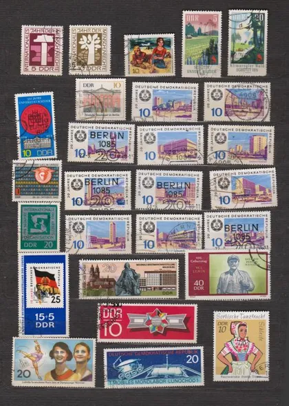 фото, ГДР - ГЕРМАНИЯ = 27 марок 1968, 1969, 1970, 1971 гг. = гаш. =