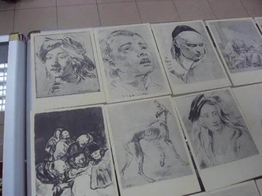 набор открыток рисунки старых мастеров 17-18 век 1959 15 шт  №1672 Інтернет-аукціон