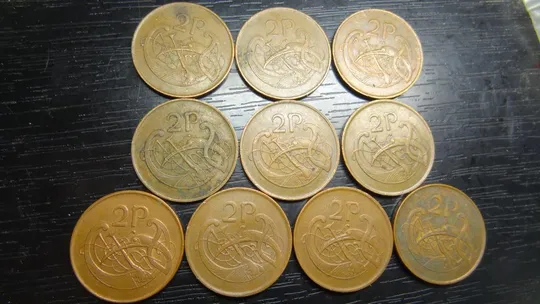 Купити 2 пенса Ірландія (порічниця) 10шт, всі різні