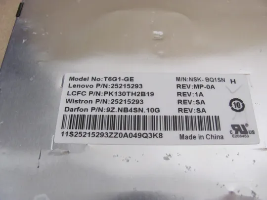 422-9  клавіатура NSK-BQ1SH РОБОЧА для  Lenovo  G50-30 G50-45 G50-70 G50-70M оригінал Недорого