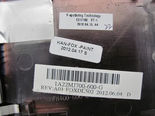 №161-1 панель палмрест та тачпад 09W1W7 для DELL PRECISION M4600 оригінал Недорого