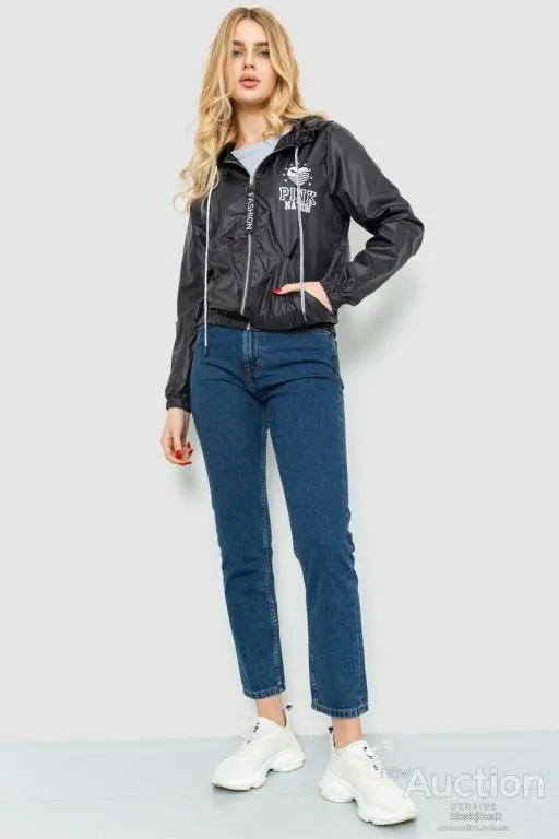 Купити Ветровка женская, цвет черный, 177R007-10