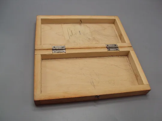 Шахматная доска маленькая дерево 20 х 21 см настольная игра шахматы ссср №18528МЯ Торговий майданчик